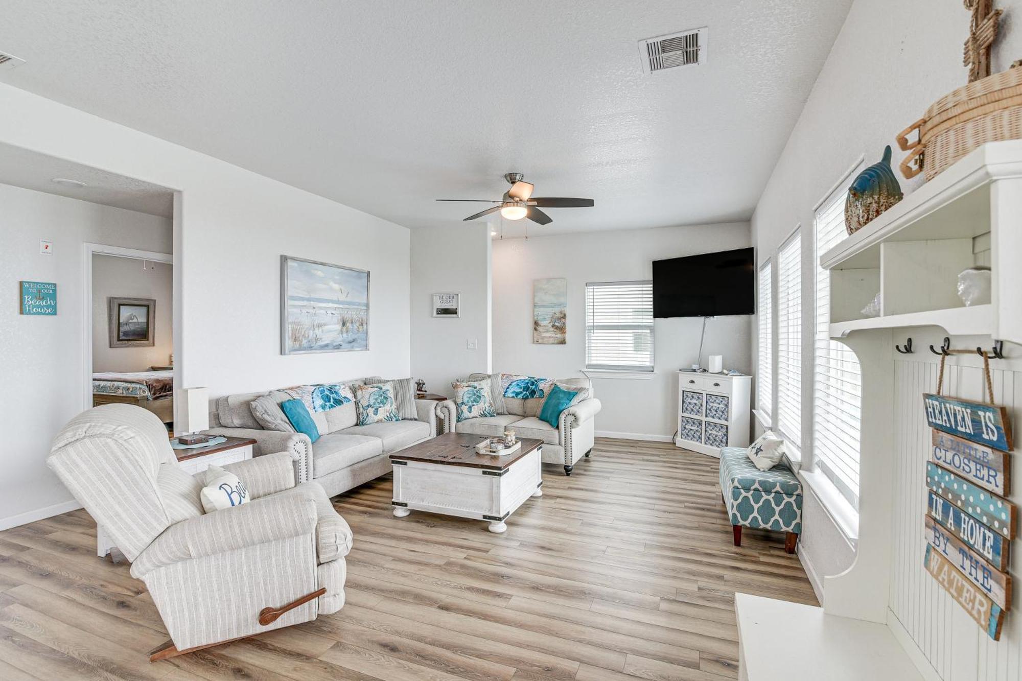 Beachfront Texas Retreat - 2 Decks, Patio And Views! Серфсайд-Бич Экстерьер фото